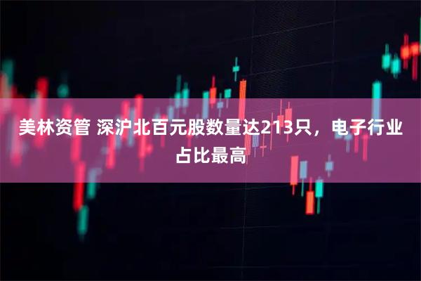 美林资管 深沪北百元股数量达213只，电子行业占比最高